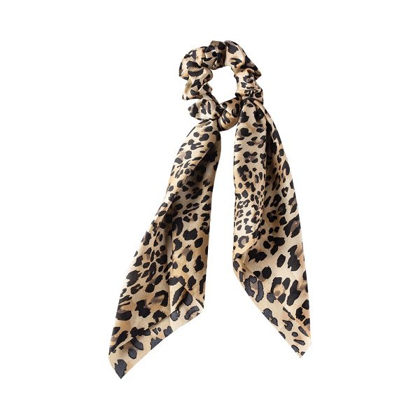 DALEE HAIR SCRUNCHIE WITH RIBBON LEOPARD - Image 3