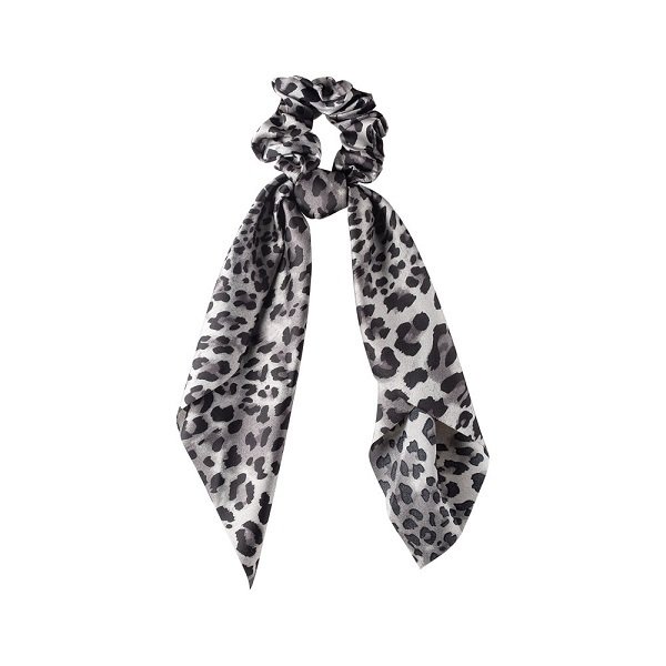DALEE HAIR SCRUNCHIE WITH RIBBON LEOPARD