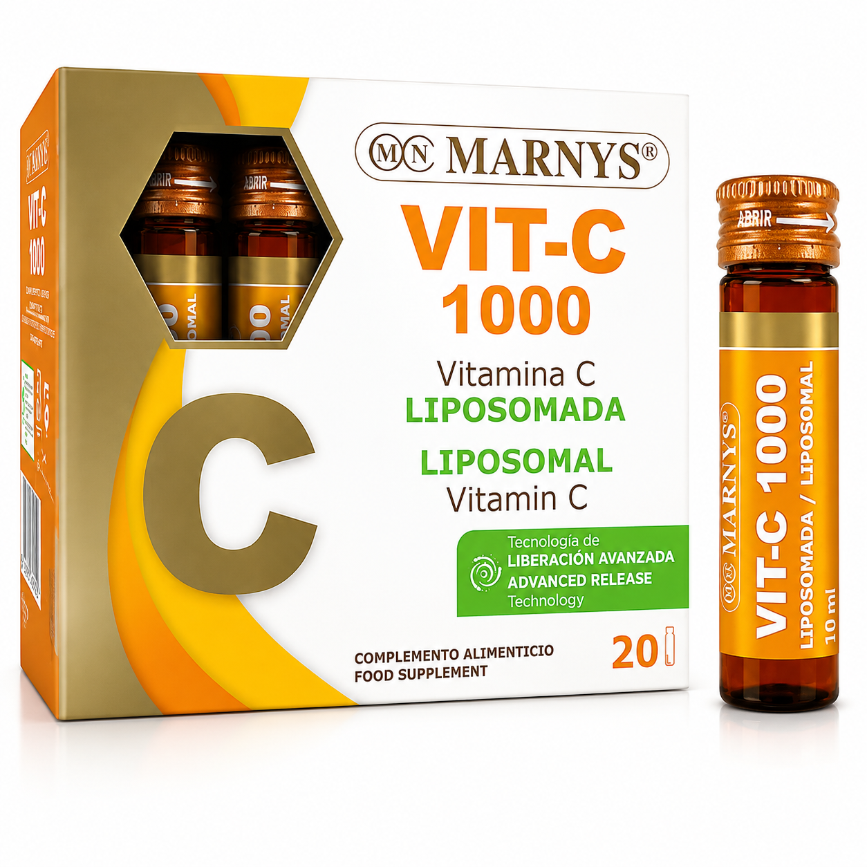 MARNYS Liposomal Vitamin C 1000 mg 20 Vials