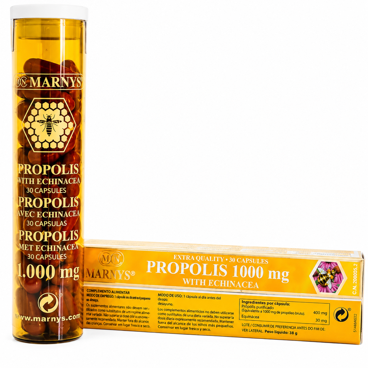 MARNYS Propolis 1000 mg with Echinacea 30 Capsules