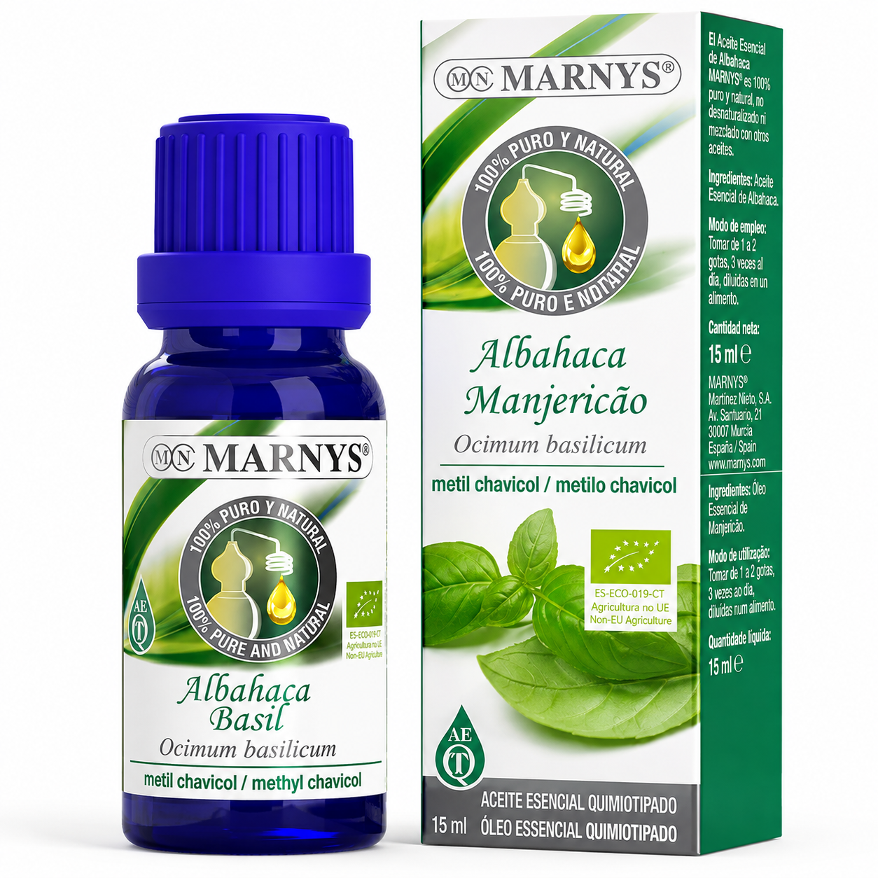 MARNYS Basil Essential Oil 15ml
