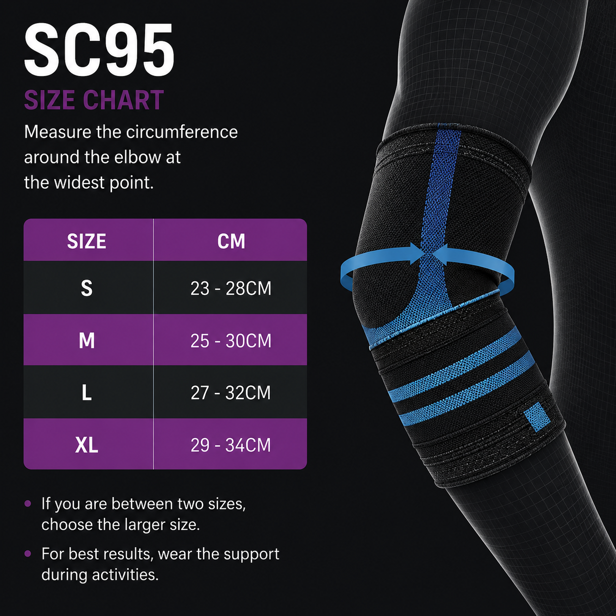 URIEL SC95 Elbow Compression Sleeve - Image 2