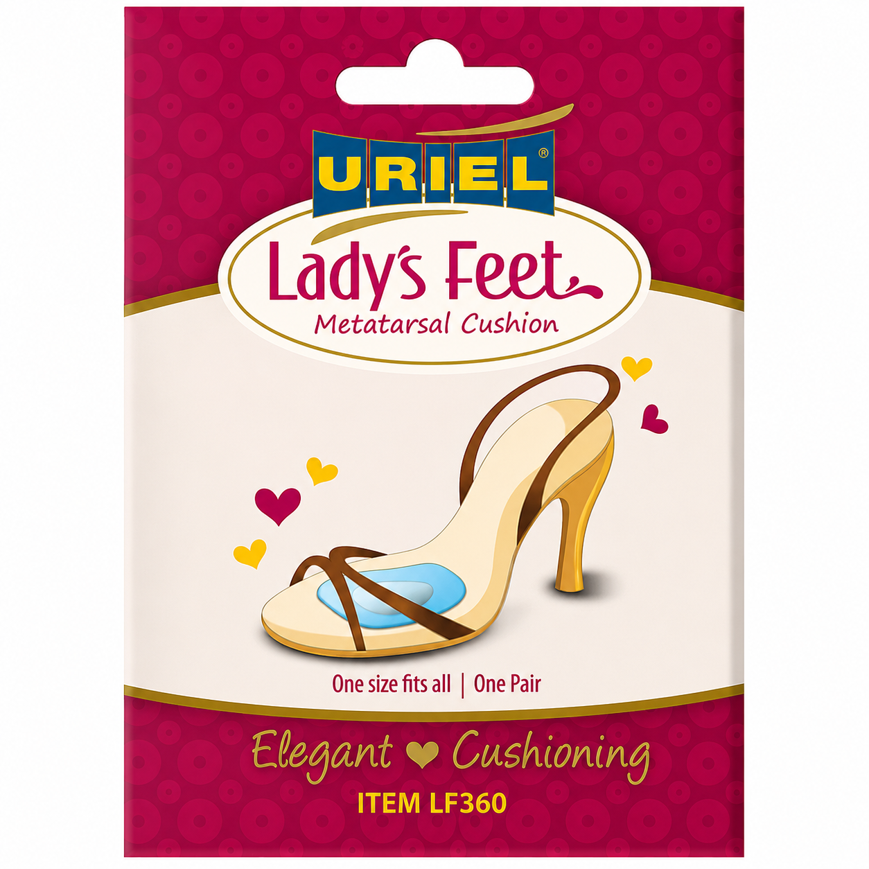 URIEL Lady's Feet LF360 Metatarsal Cushions