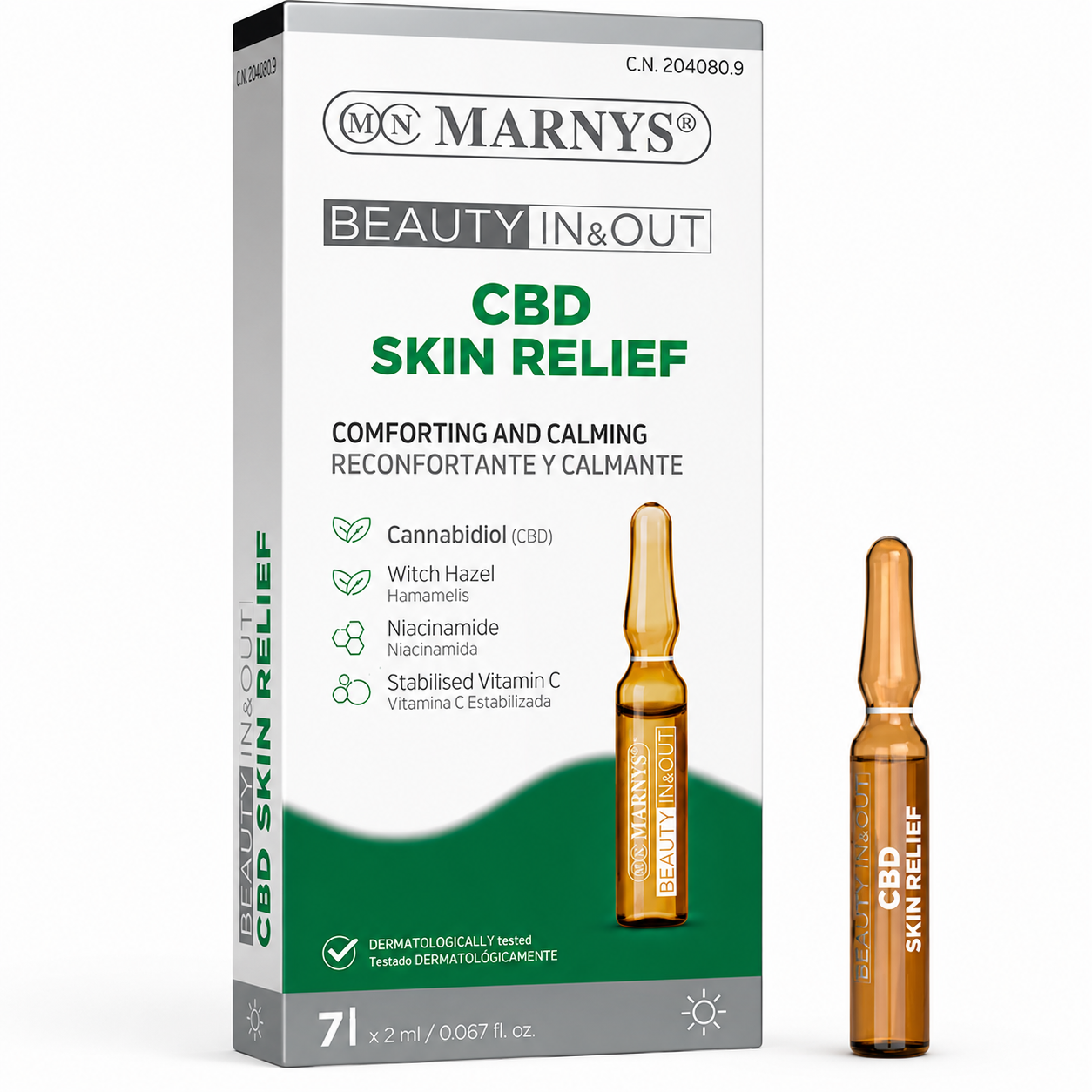 MARNYS Beauty In & Out CBD Skin Relief 7 Ampoules