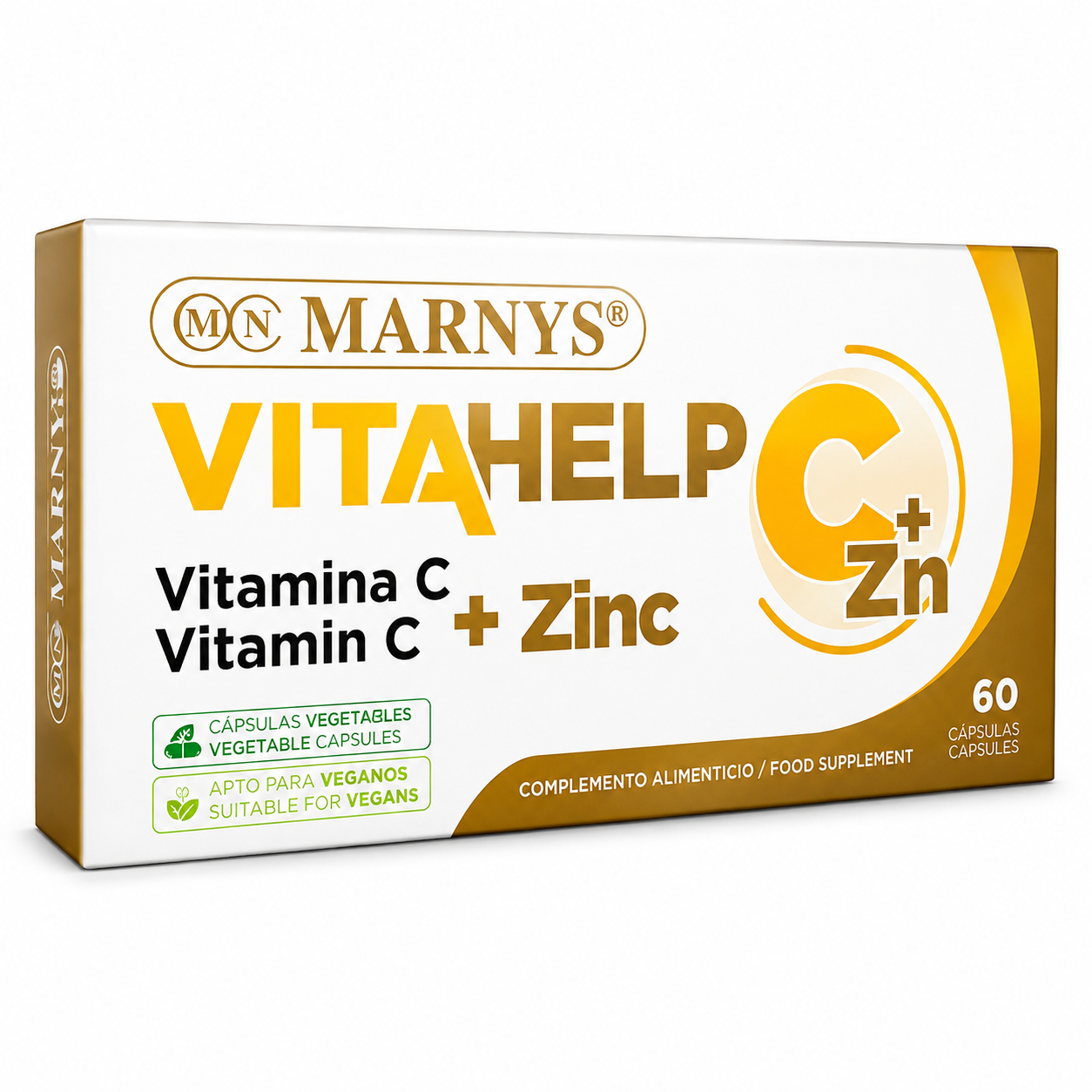 MARNYS Vitahelp Vitamin C + Zinc 60 Capsules