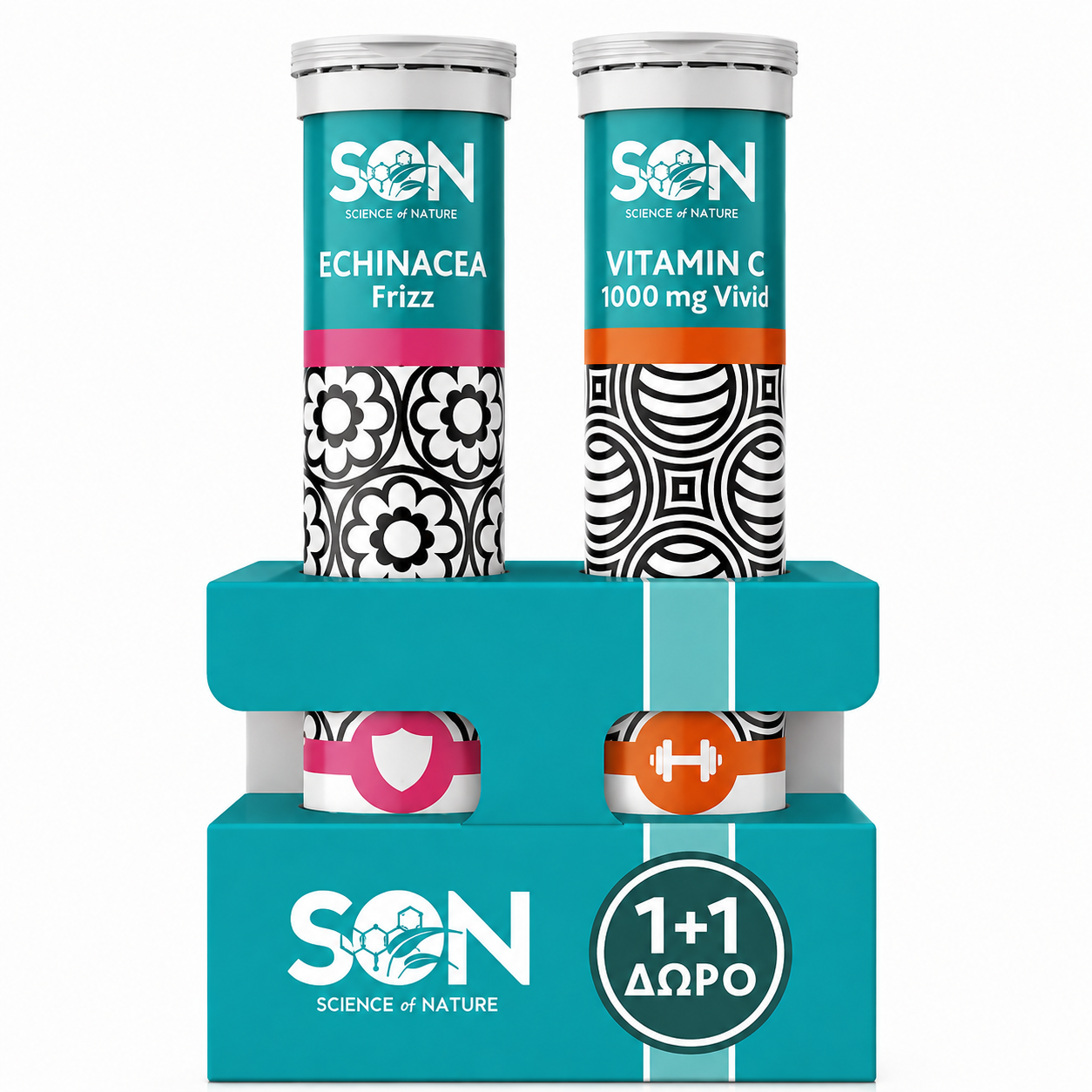 SON Echinacea Frizz + Vitamin C 1000 mg Vivid 20+20 Effervescent Tablets