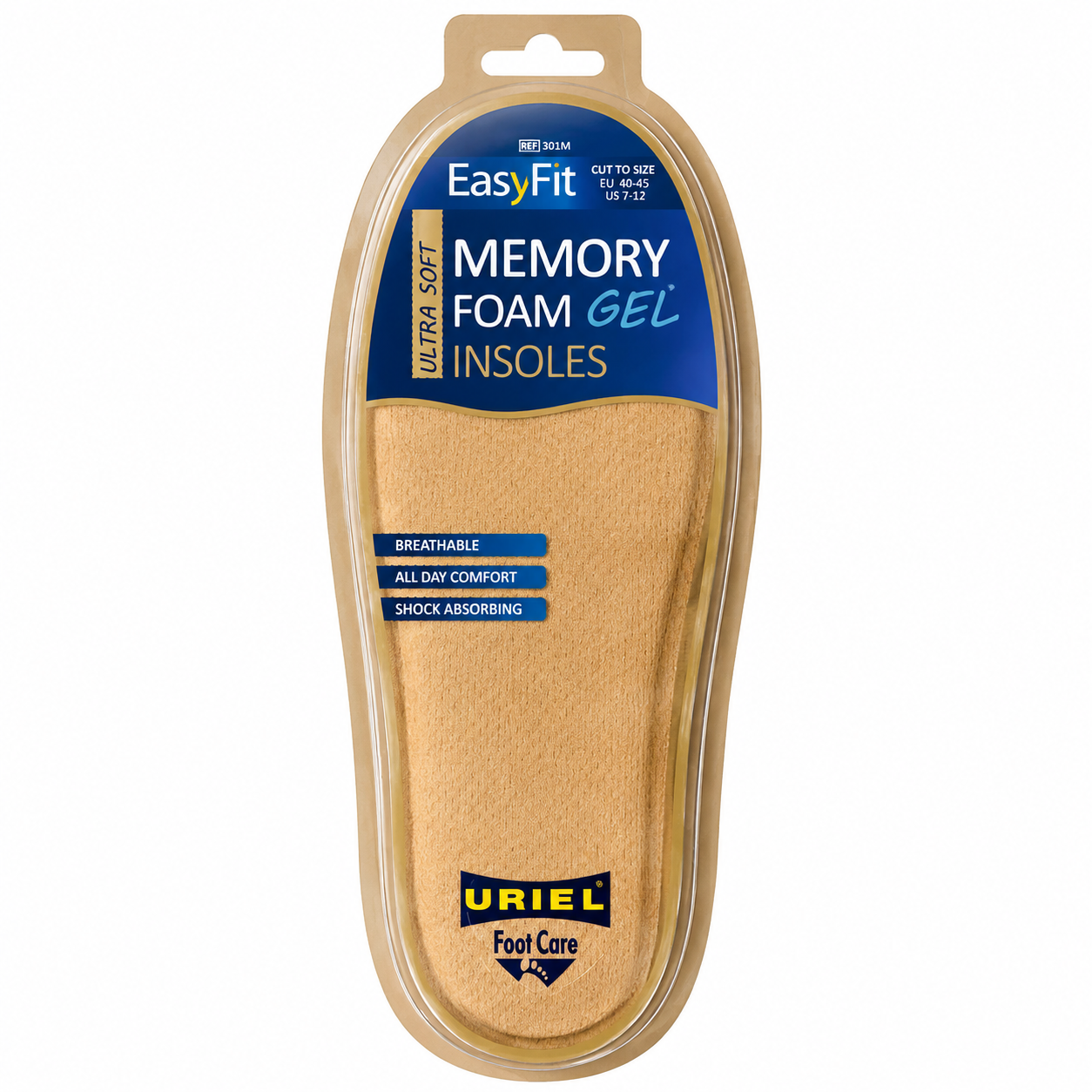 URIEL 301 Memory Foam Gel Insoles