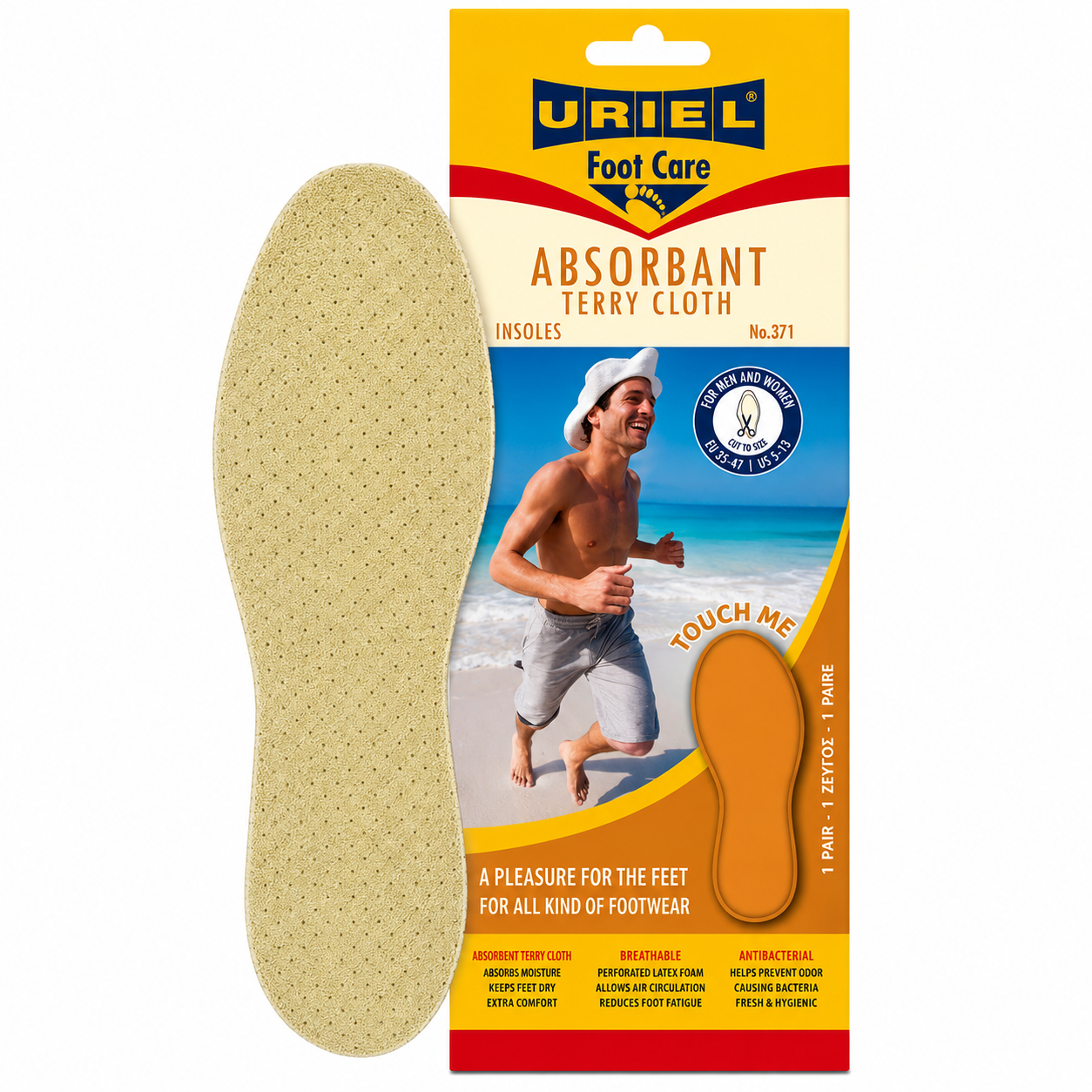 URIEL 371 Absorbent Terry Insoles