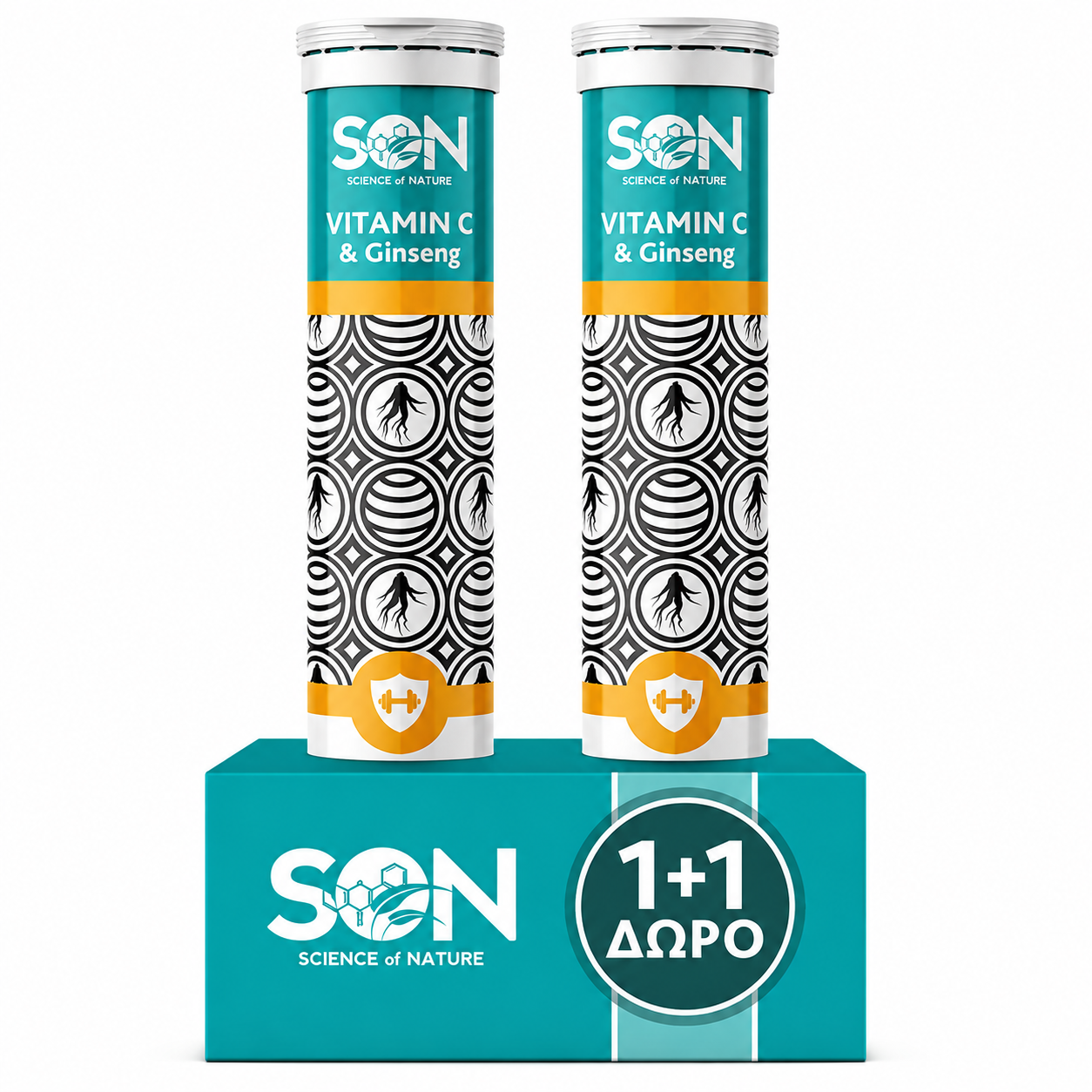 SON Vitamin C & Ginseng 20+20 Effervescent Tablets