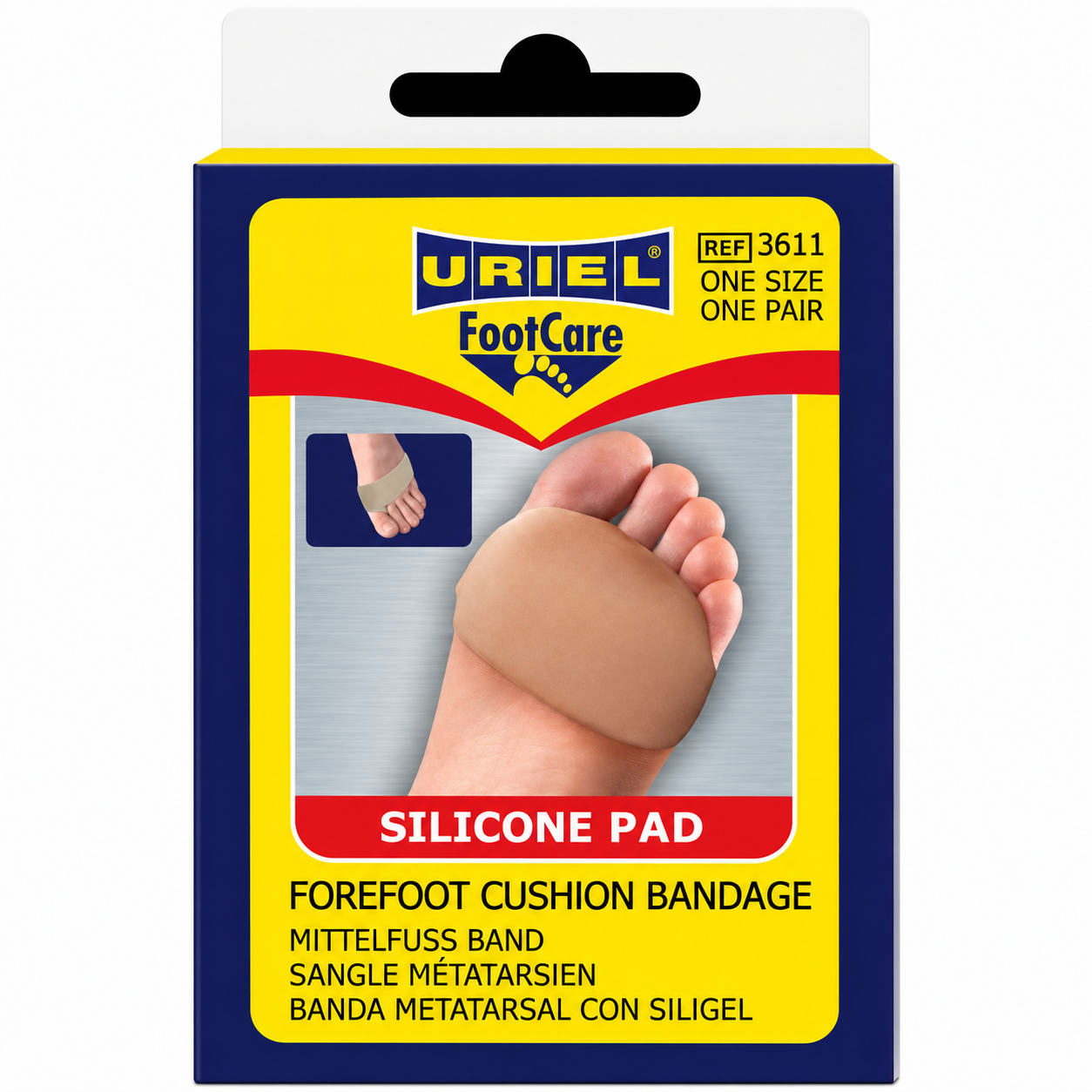 URIEL 3611 Silicone Forefoot Cushion Bandage