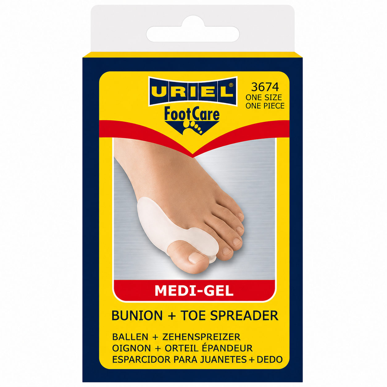 URIEL 3674 Bunion Cushion + Toe Spreader