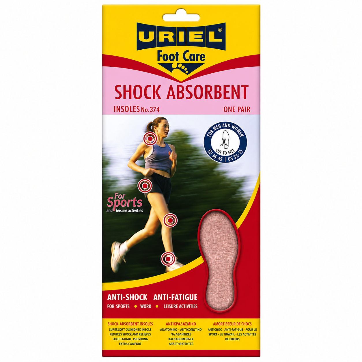URIEL 374 Orthopedic Comfort Insoles