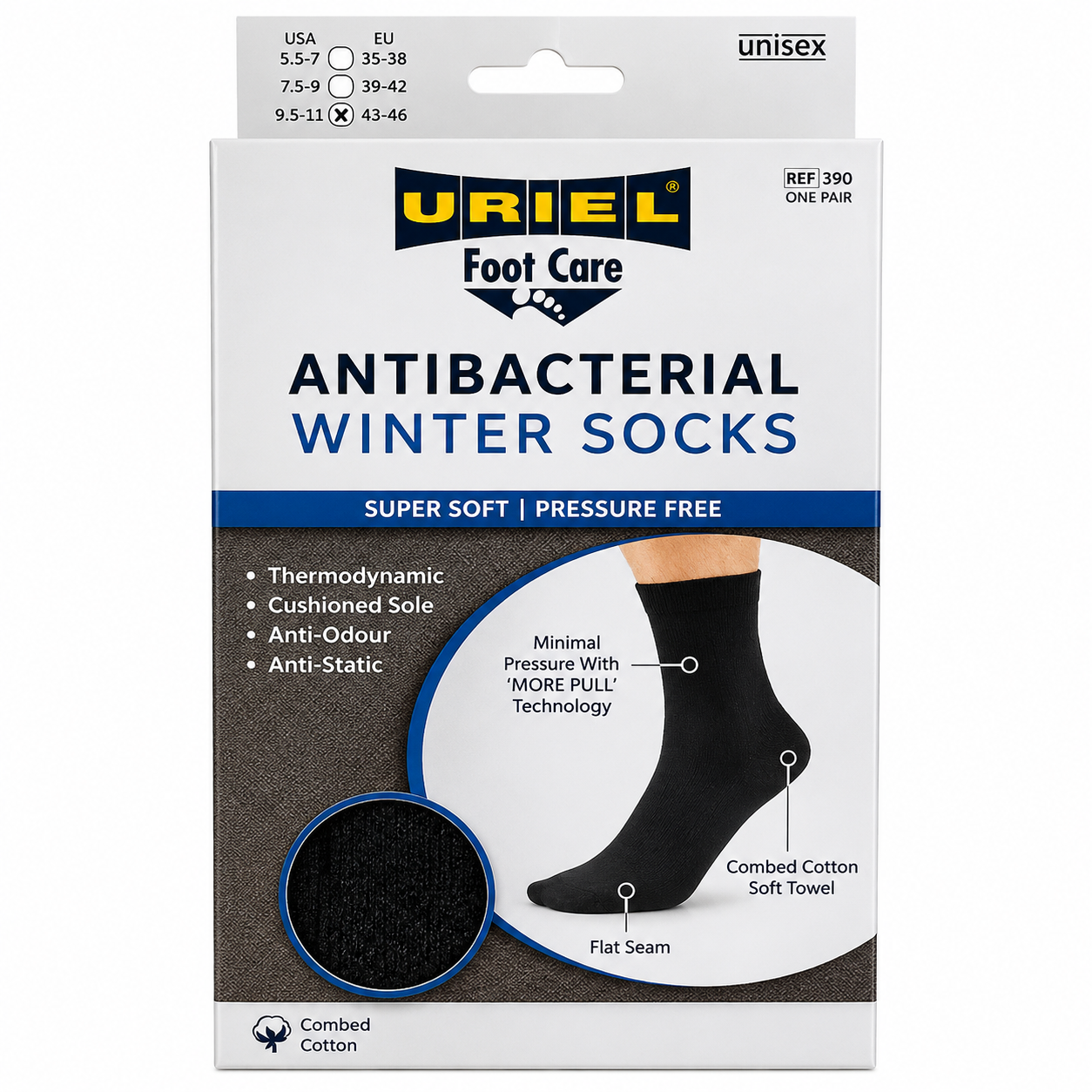 URIEL 390 Antibacterial Winter Socks