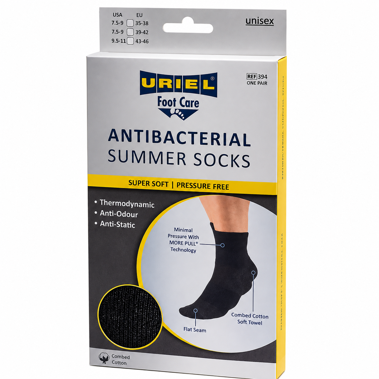 URIEL 394 Antibacterial Summer Socks