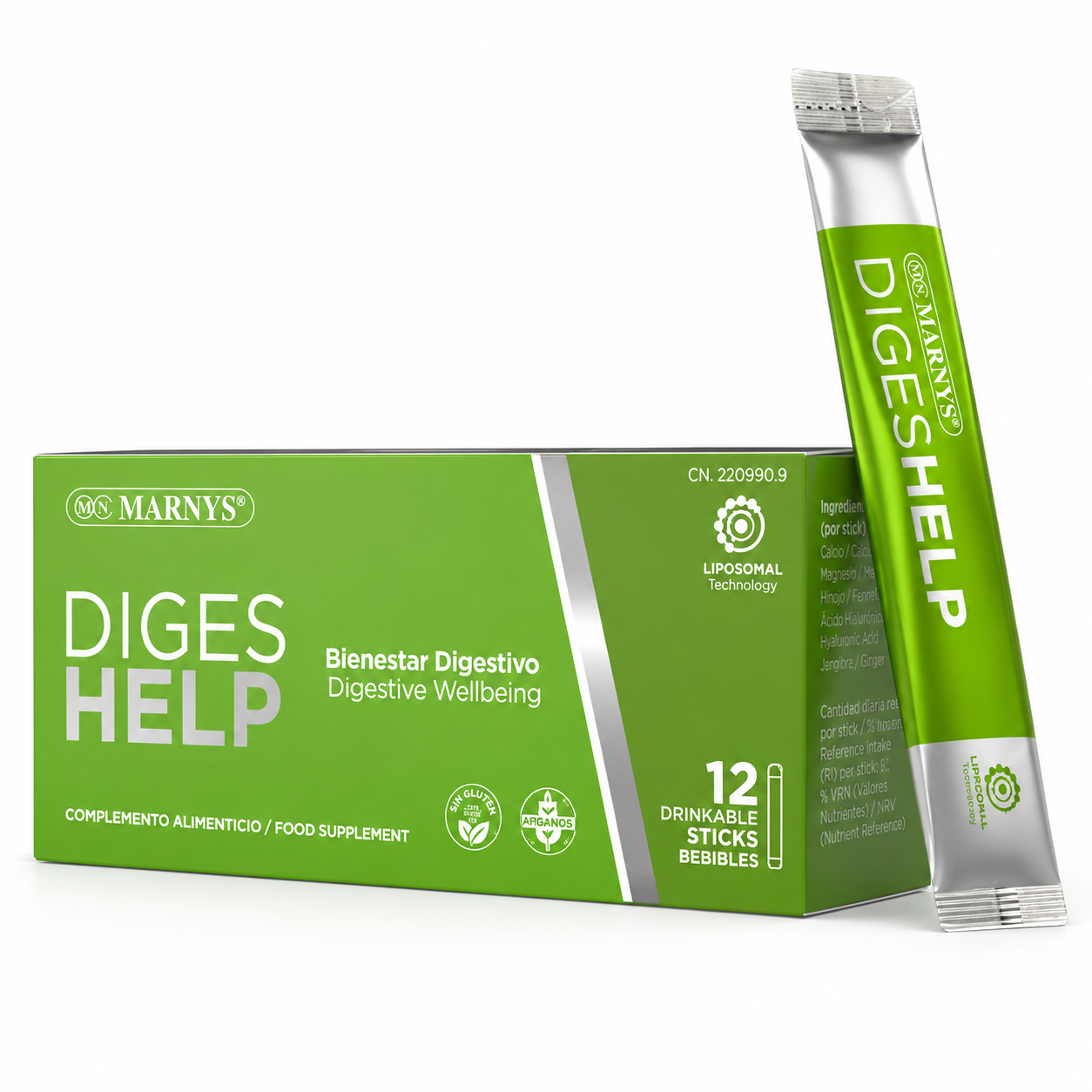 MARNYS Liposomal Digeshelp 12 Sticks