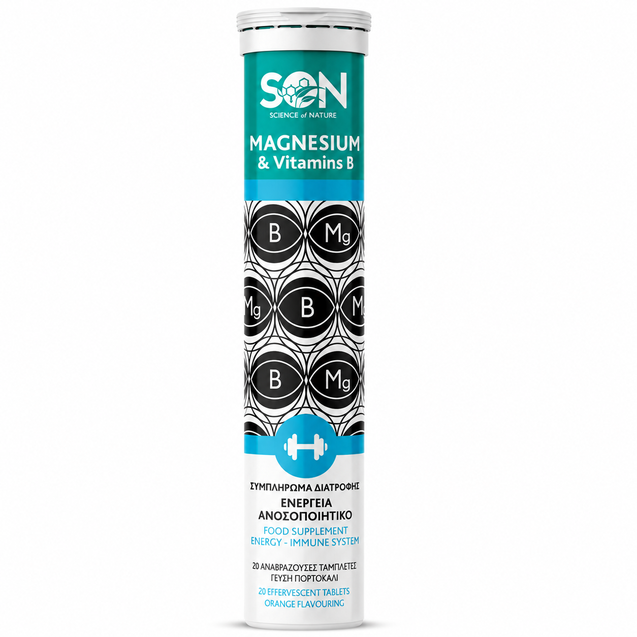 SON Magnesium & Vitamins B 20 Effervescent Tablets