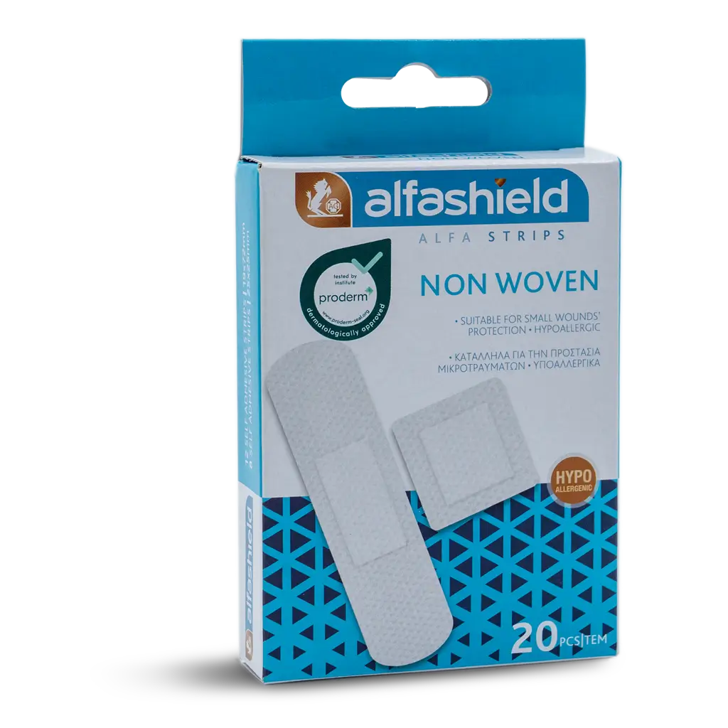 ALFASHIELD ALFA STRIPS NON WOVEN 2 SIZES 20pcs