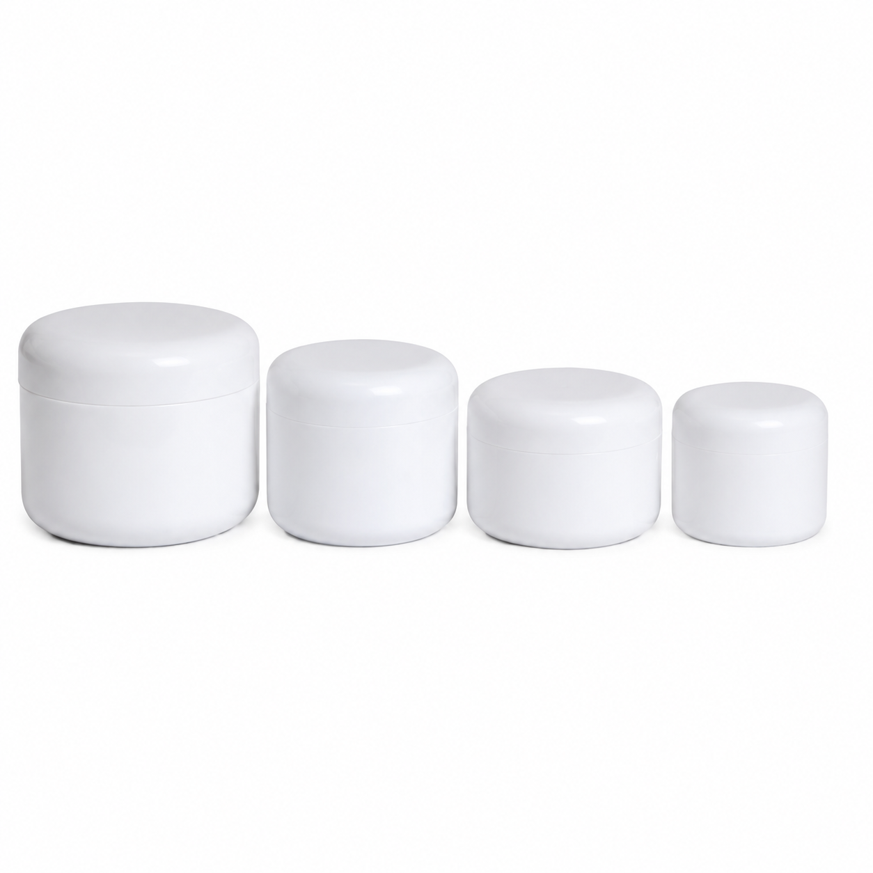 LUXURY WHITE PLASTIC JARS