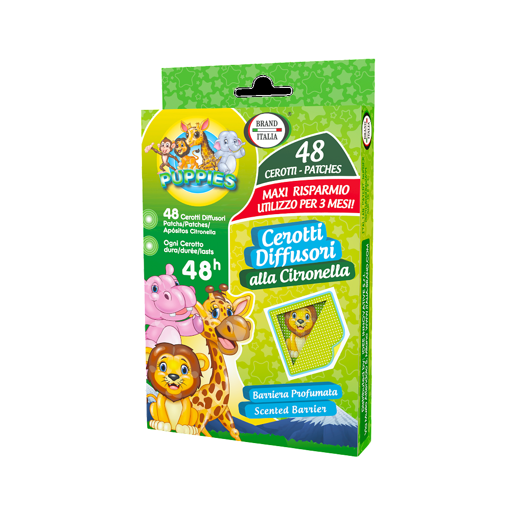BRAND ITALIA PUPPIES ANTI-MOSQUITO PATCHES 48PCS