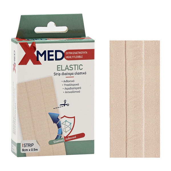 X-MED ELASTIC STRIPS 8cm x 0.5m