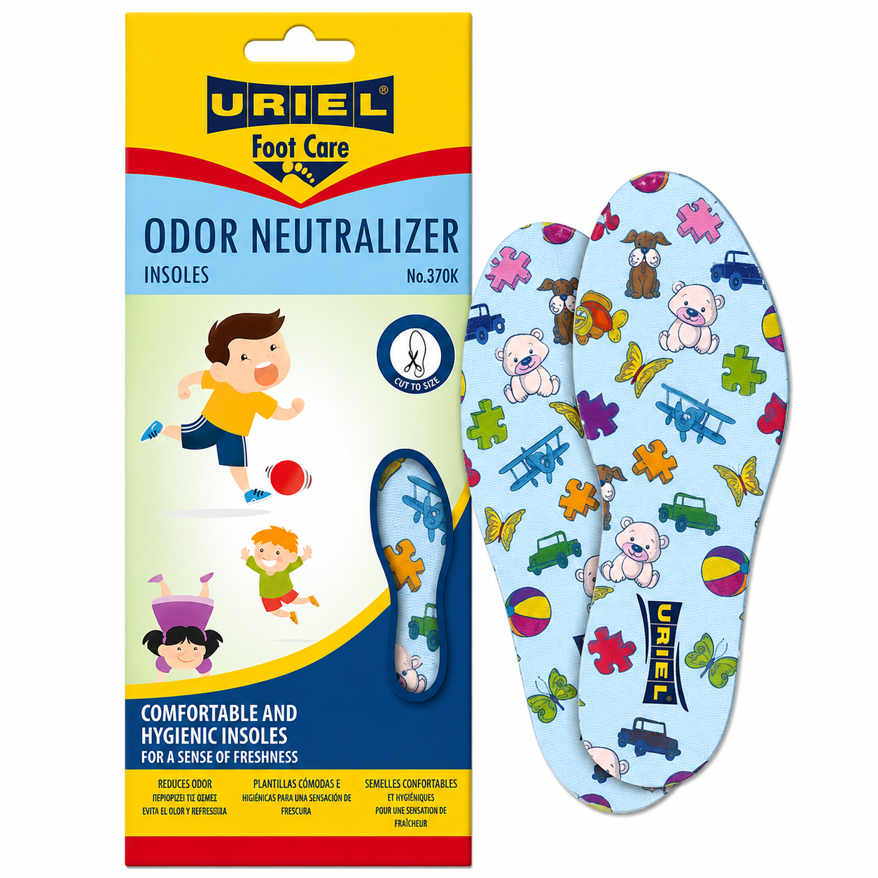 URIEL 370K Kids Odor Neutralizer Insoles