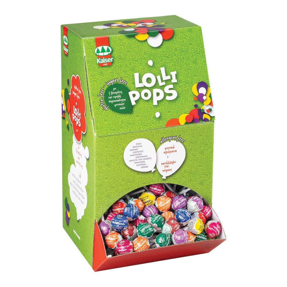 KAISER LOLLIPOPS MIXED 300PCS