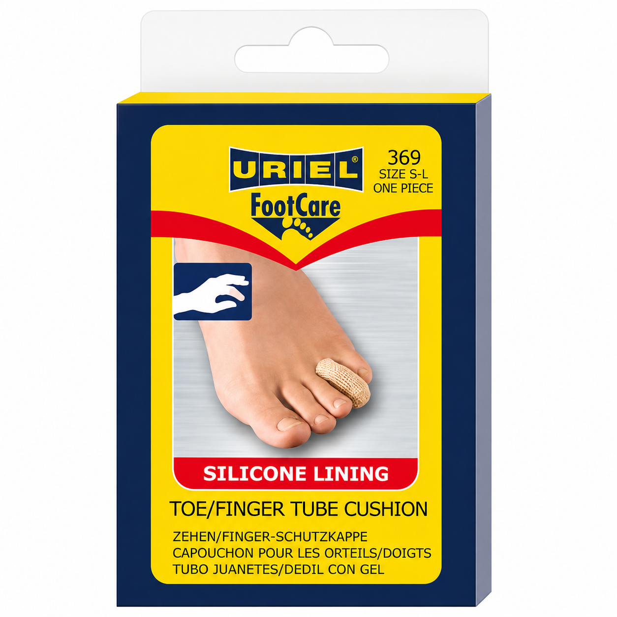 URIEL 369 Toe/Finger Tube Cushion with Silicone Lining