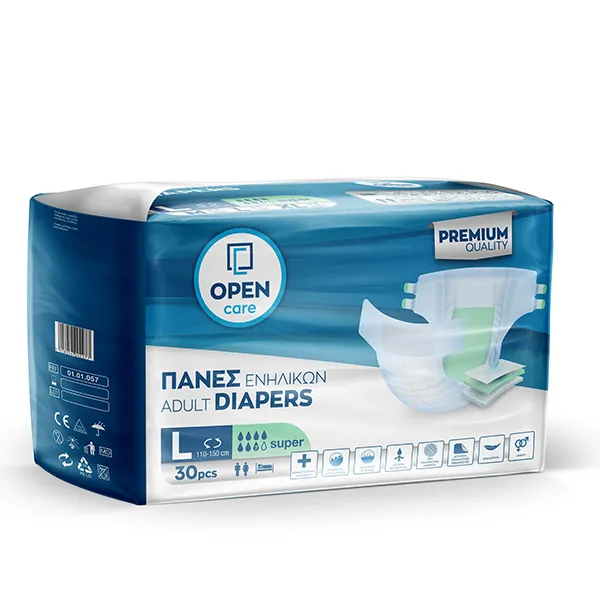 OPEN CARE ADULT DIAPERS PREMIUM SUPER M-XL - Image 5