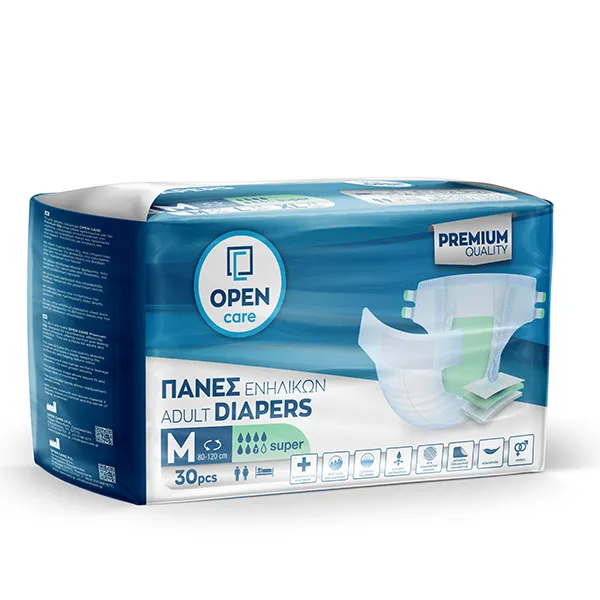 OPEN CARE ADULT DIAPERS PREMIUM SUPER M-XL - Image 2