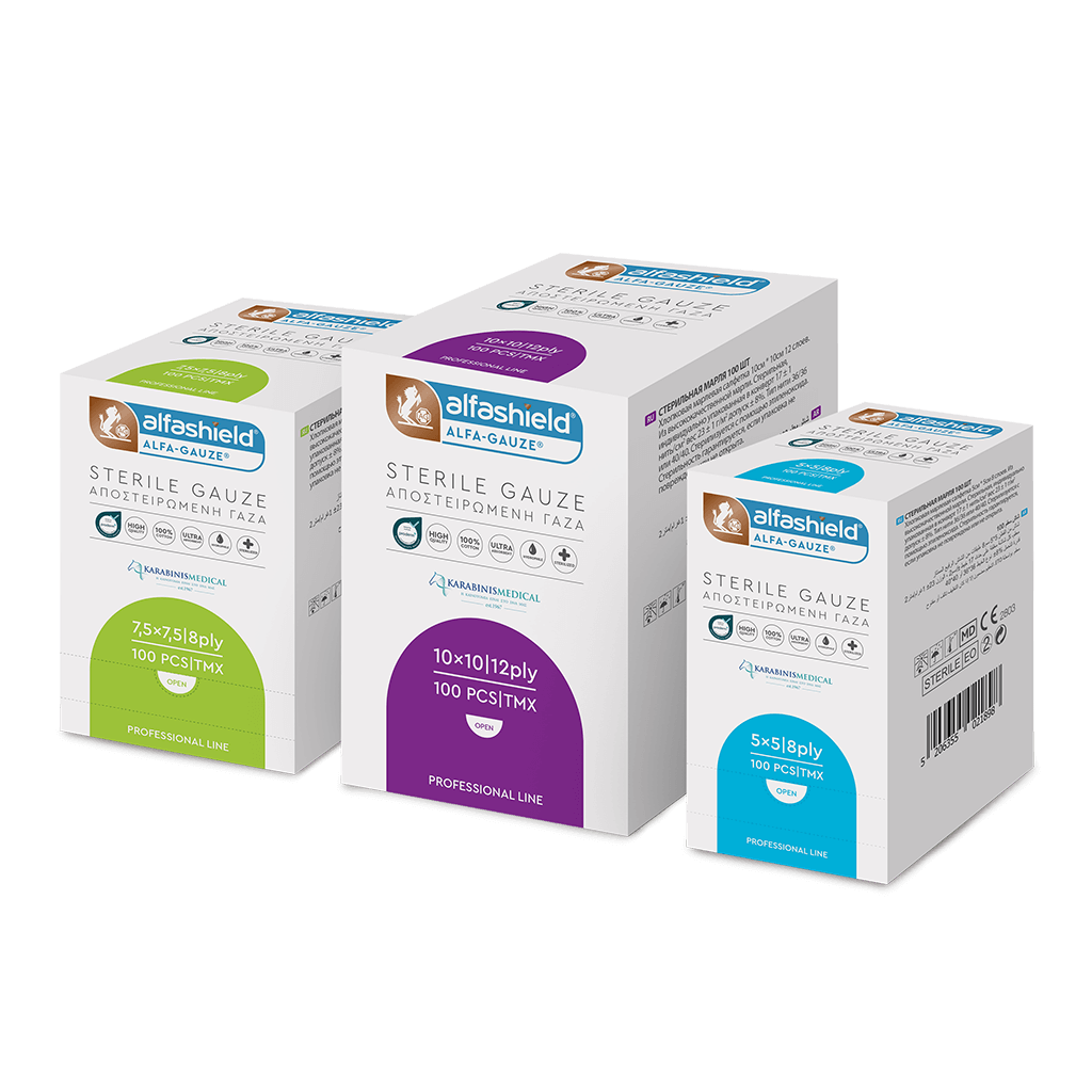 ALFASHIELD ALFA STERILE GAUZE 100pcs
