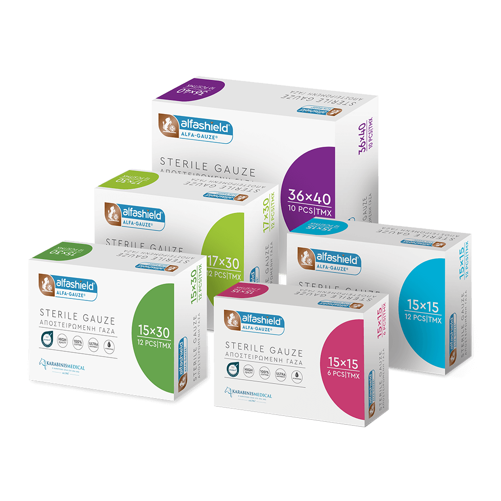 ALFASHIELD ALFA STERILE GAUZE 10/12pcs
