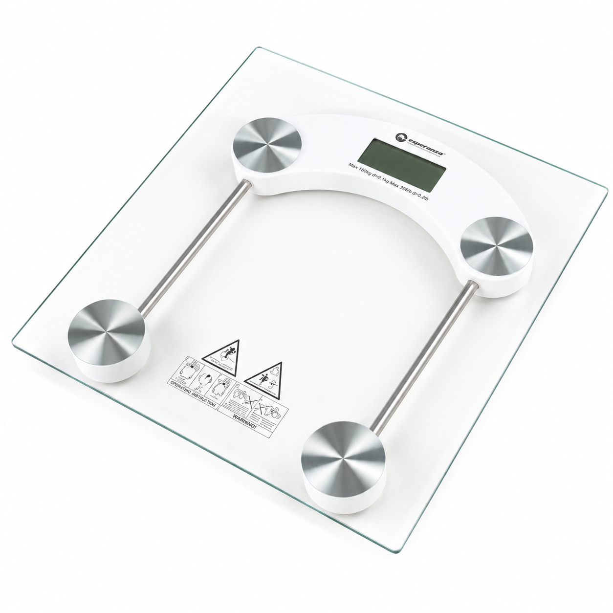 DIGITAL GLASS BATHROOM SCALE DIAPHANOUS