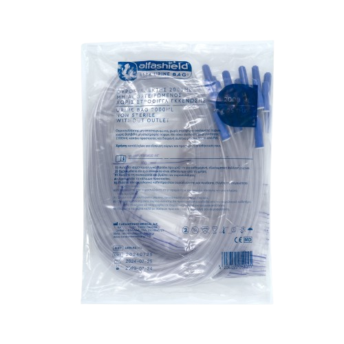 ALFASHIELD ALFA NON-STERILE URINE BAGS WITHOUT TAP 2000ml 25pcs