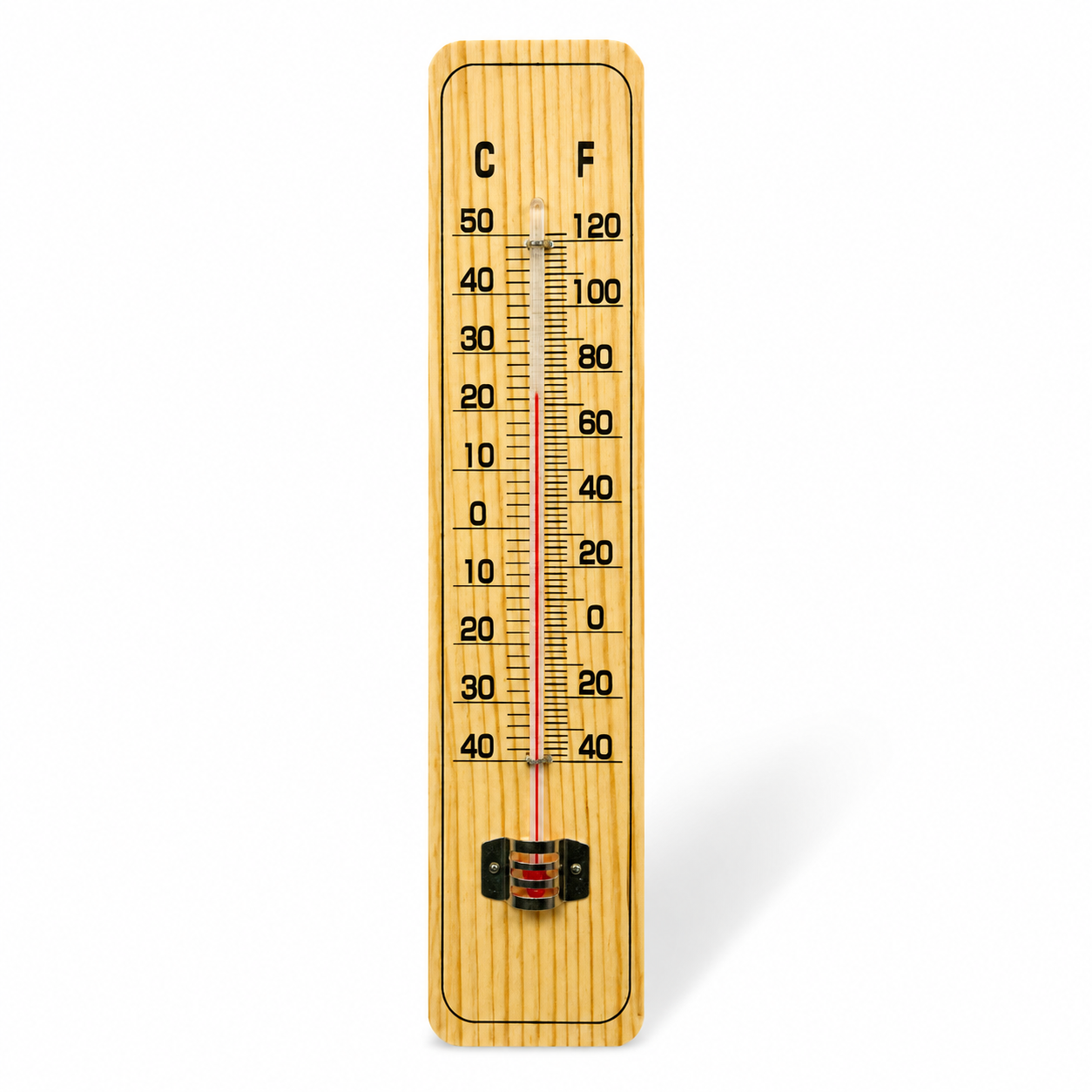 WOODEN INDOOR & OUTDOOR THERMOMETER