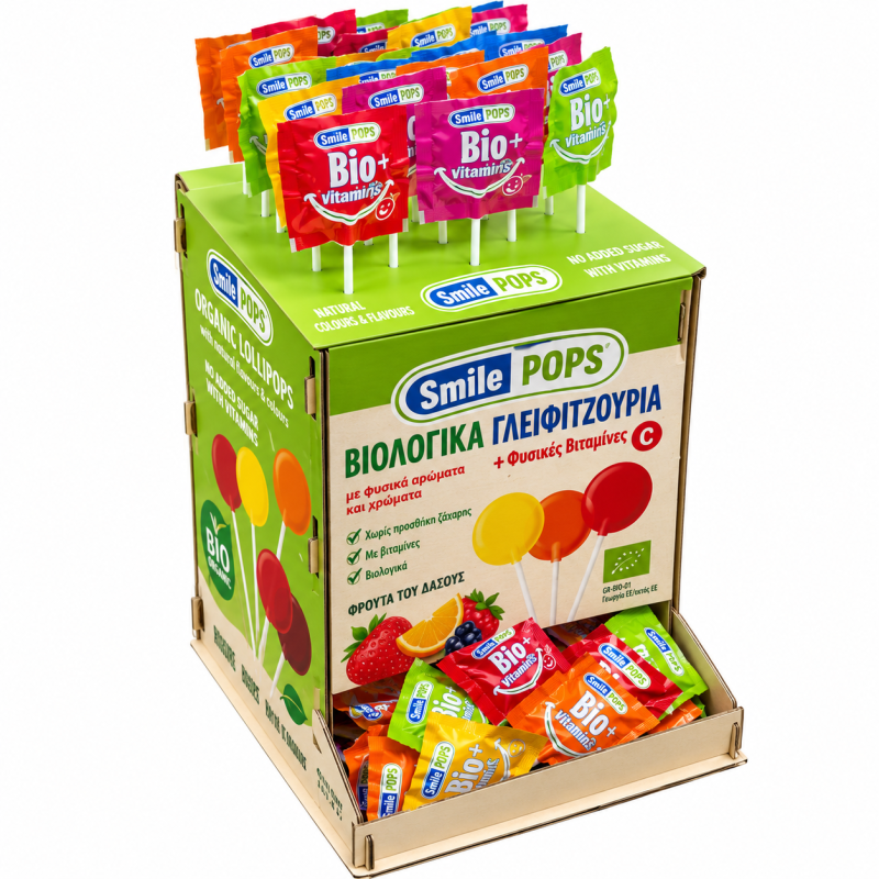 SMILE POPS BIO+ LOLLIPOPS 200pcs