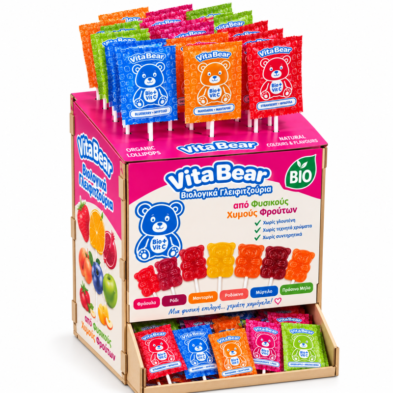 VITA BEAR BIO+ LOLLIPOPS 125pcs