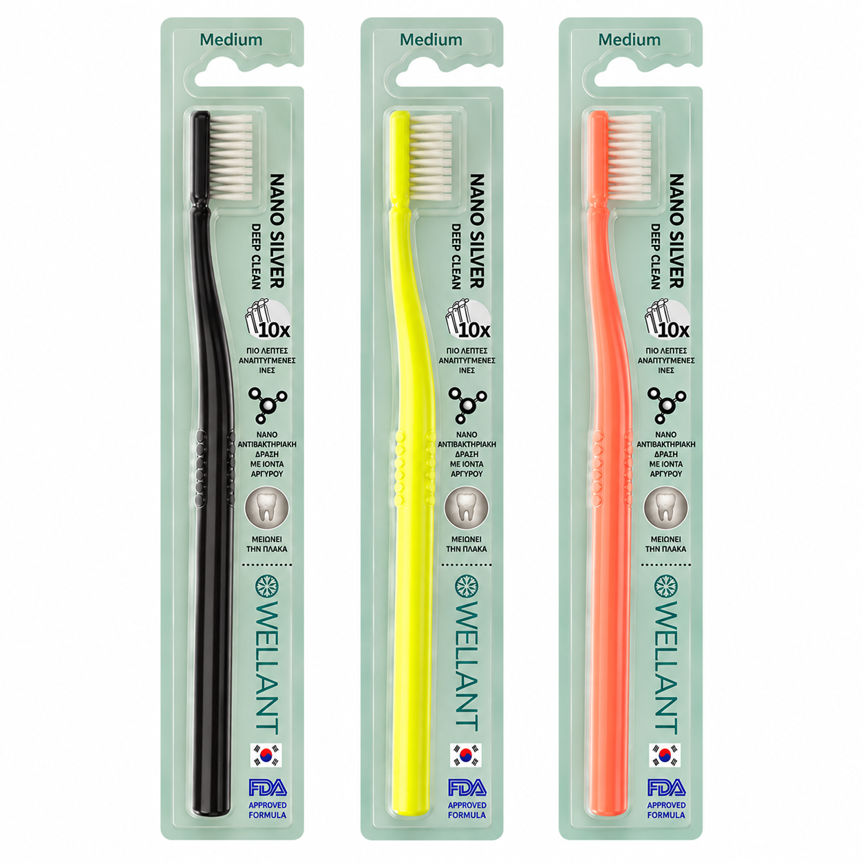 WELLIANT NEW LIFE TOOTHBRUSH MEDIUM
