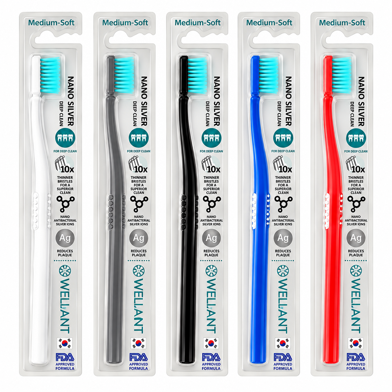 WELLIANT BRACES TOOTHBRUSH MEDIUM-SOFT