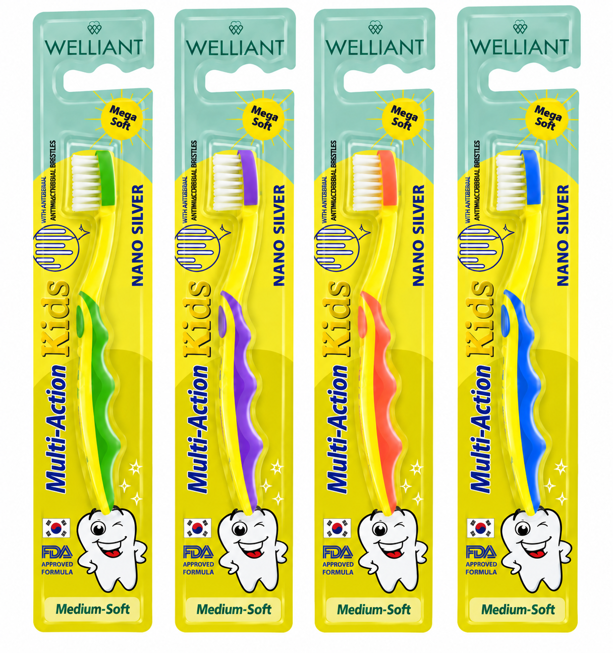 WELLIANT KIDS TOOTHBRUSH MEDIUM-SOFT