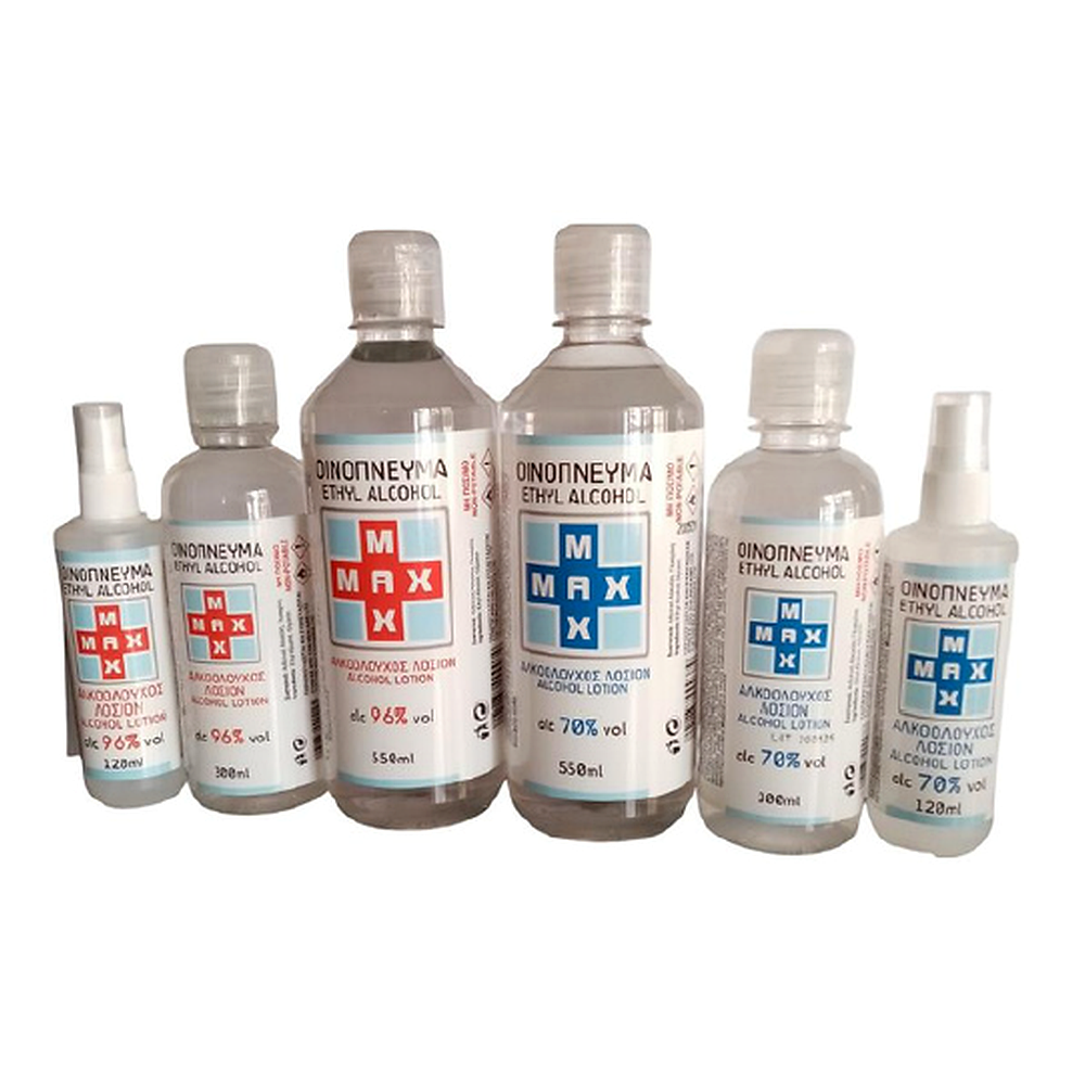 MAX ETHYL ALCOHOL 70% / 96%