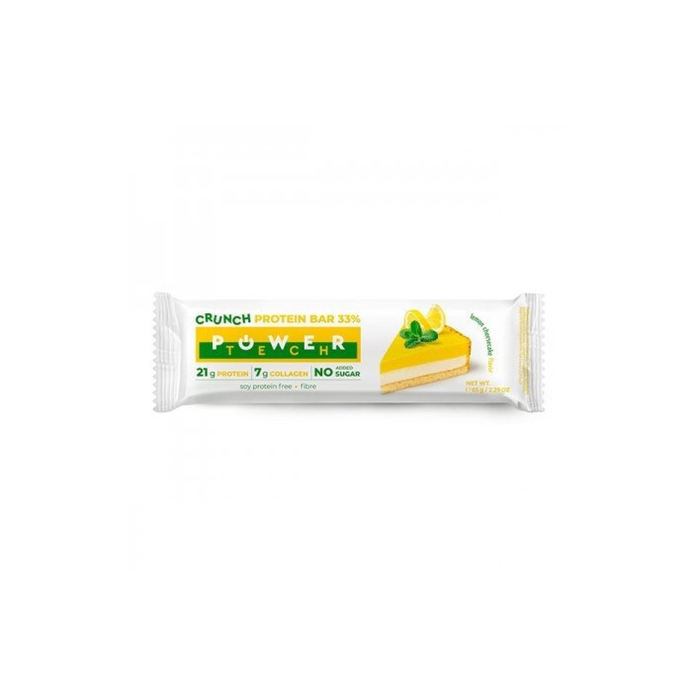 POWER TECH HIGH PROTEIN BAR CRUNCH LEMON CHEESECAKE 65g - Image 2