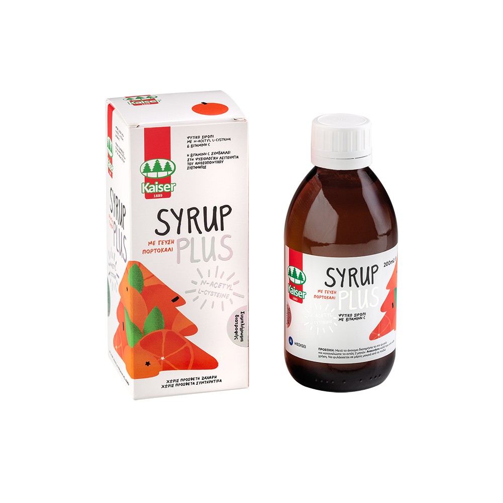 KAISER SYRUP PLUS ORANGE 200ML