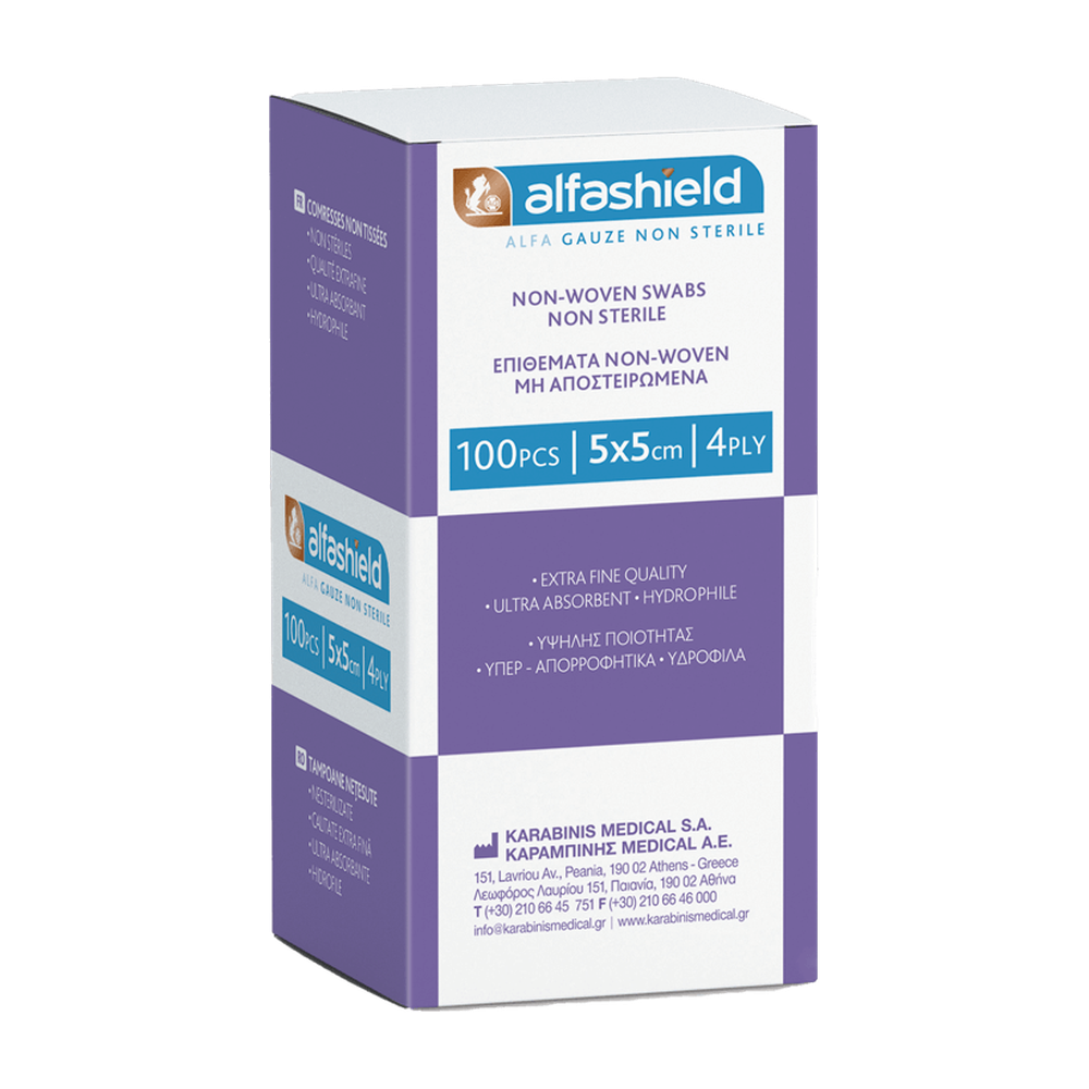 ALFASHIELD ALFA NON STERILE GAUZE 4ply 100pcs