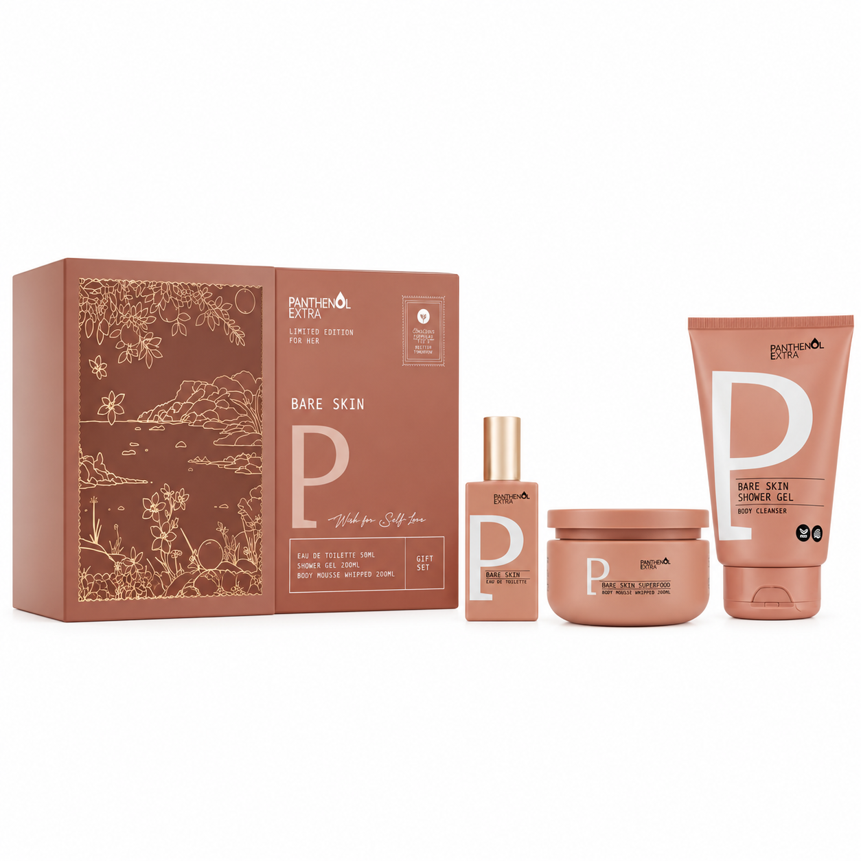 PANTHENOL EXTRA WISH FOR SELF-LOVE BARE SKIN GIFT SET