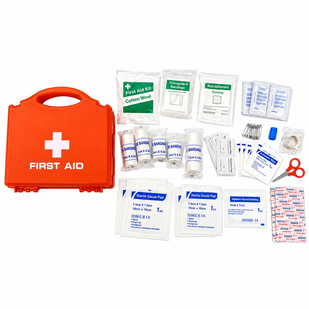 FIRST AID KIT BOX FULL 26x24x9.5cm