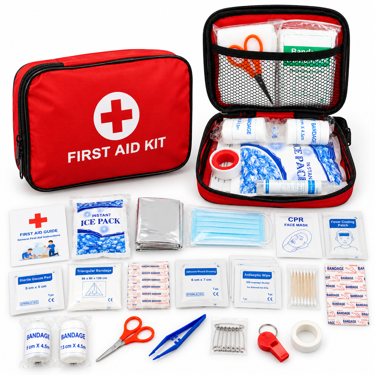 FIRST AID KIT BAG FULL SMALL 16x13x4cm